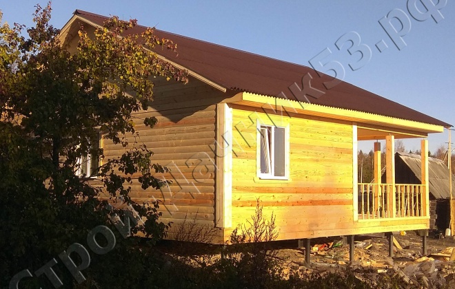 3 Брусовой дом ОД-11, 9×9, 81 м², Новгородская область,  Валдайский район, Деревня Ивантеево (5)